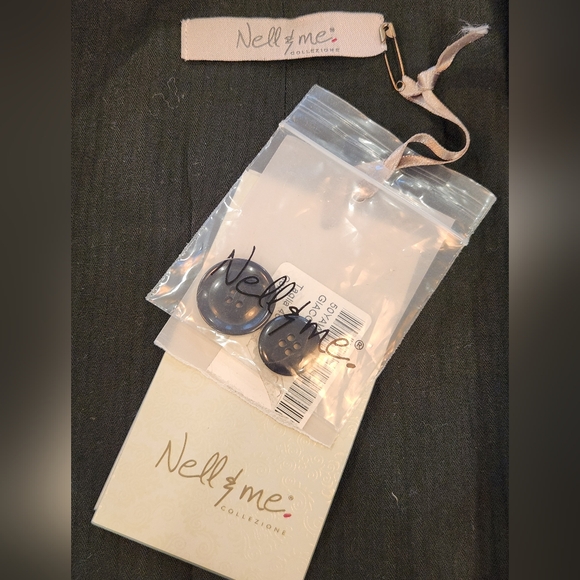 NWT || NELL & ME || blazer, single breasted, wool, deep gray, jacket, size small - Picture 9 of 9